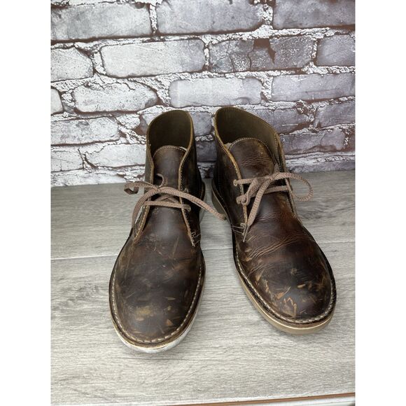 Clarks Bushacre Brown Leather Desert Chukka Boots Men Sz 11.5M US/45EU main image 10